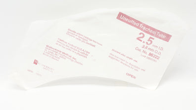 Mallinckrodt 86222 Uncuffed Tracheal Tube 2.5mm I.D. x 3.6mm O.D.